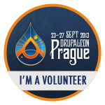 I'm a volunteer at DrupalCon Prague